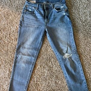 GAP Women's Light Blue Distressed Skinny Jeans